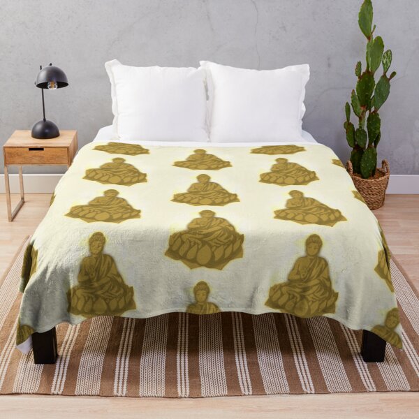 Item preview, Golden Buddha on lily in anime style designed and sold by HeatherPhn.