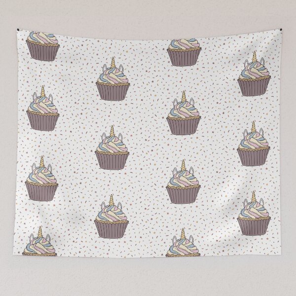Item preview, Cupcake and Sprinkles - Rainbow Unicorn Cupcake designed and sold by DesignLabMedia.