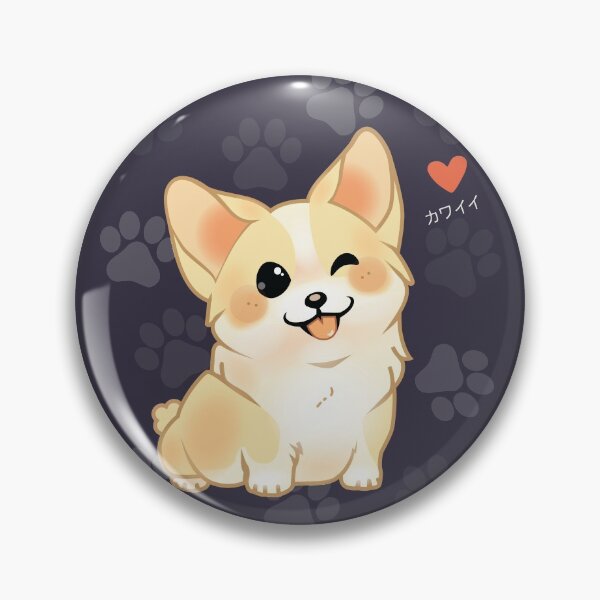 Item preview, Kawaii Dog Winking designed and sold by BurgerDesigns.