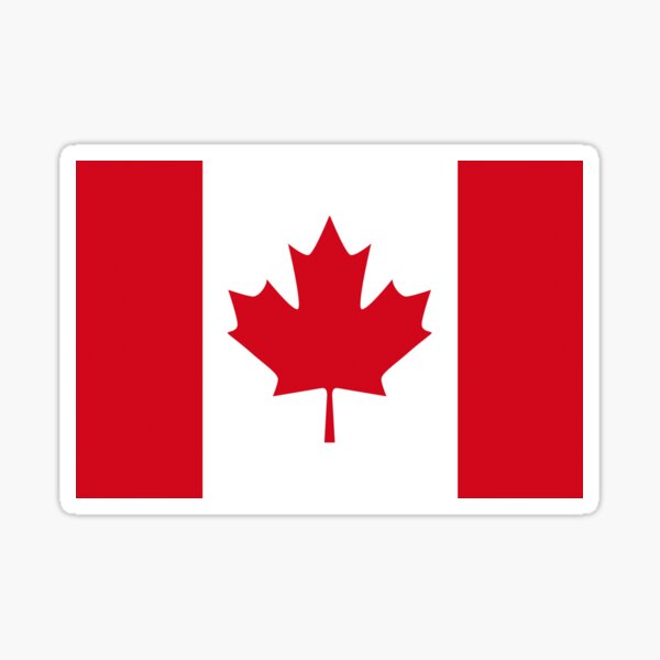 Canadian Flag Sticker