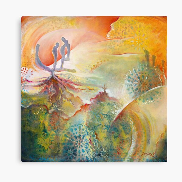 Orange Cactus Canvas Print