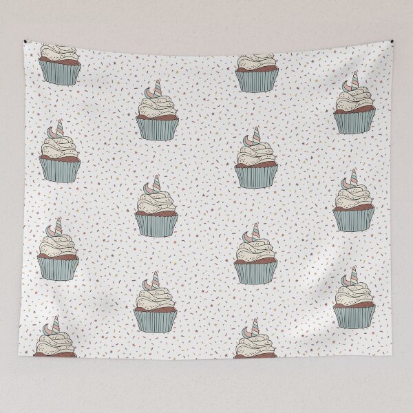 Item preview, Cupcake and Sprinkles - Chocolate Unicorn Cupcake designed and sold by DesignLabMedia.