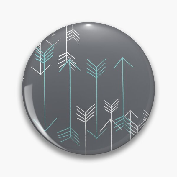 Item preview, Rustic Arrows Gray Aqua and White designed and sold by 13Moons.