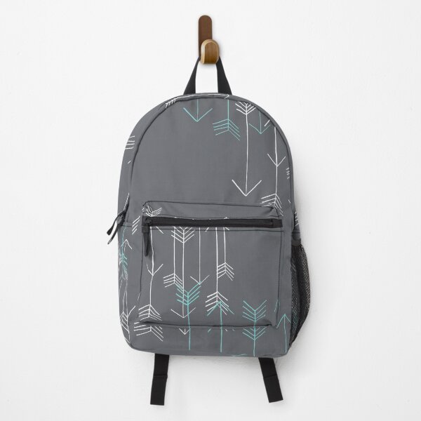 Item preview, Rustic Arrows Gray Aqua and White designed and sold by 13Moons.