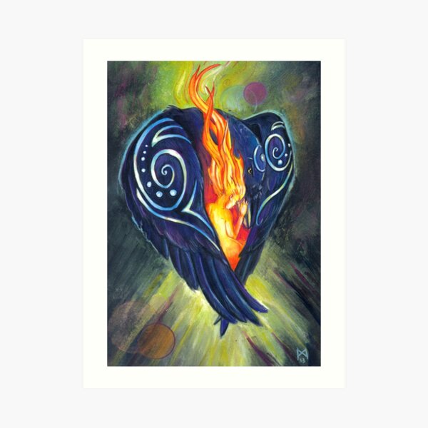 Crow Heart Art Print