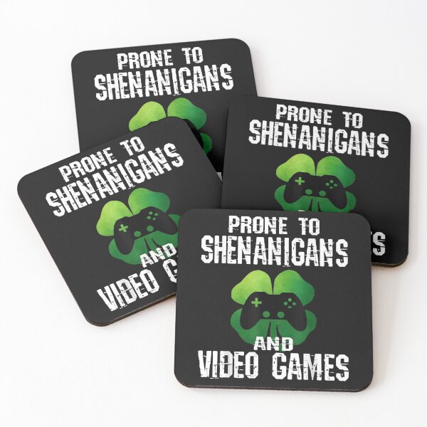 Item preview, Shenanigans Video Games Funny Gamer St Patricks Day Boys Kid T-Shirt designed and sold by Lukifo-Super.