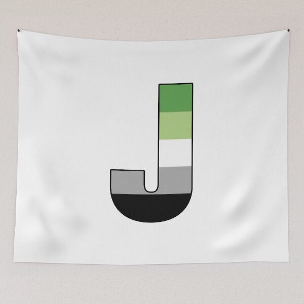 Item preview, Large Aromantic Flag J designed and sold by JtownGSA.