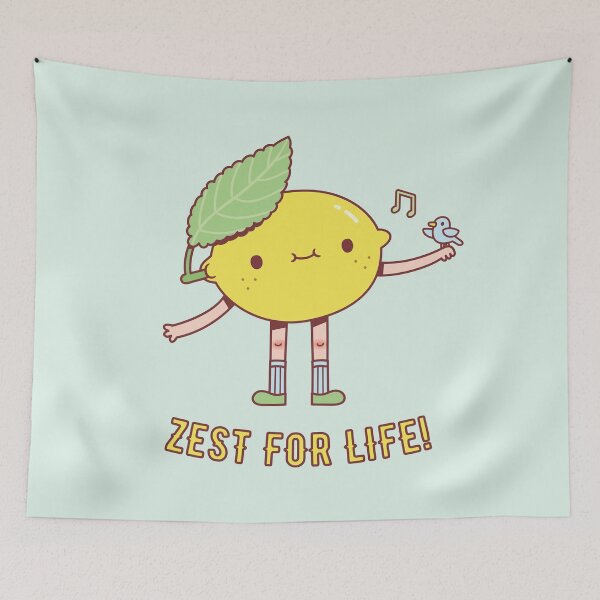 Item preview, Cute Lemon and Bird Zest For Life designed and sold by rustydoodle.