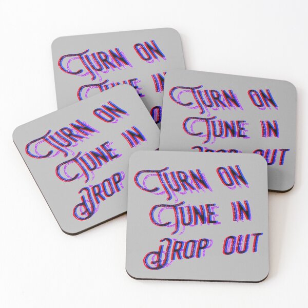 Item preview, Turn On, Tune In, Drop Out (trippy on grey) designed and sold by DotorEaon.
