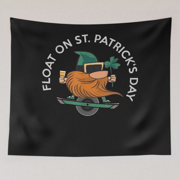 Item preview, St. Patrick’s leprechaun One wheel beer and clover, onewheel T-Shirt designed and sold by Lukifo-Super.
