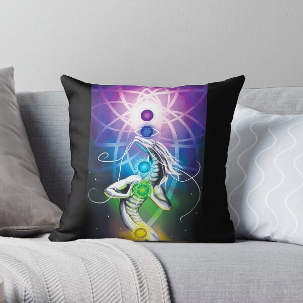 Kundalini Dragon Throw Pillow