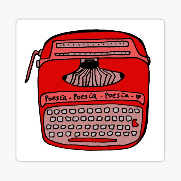 Poetry writing Sticker