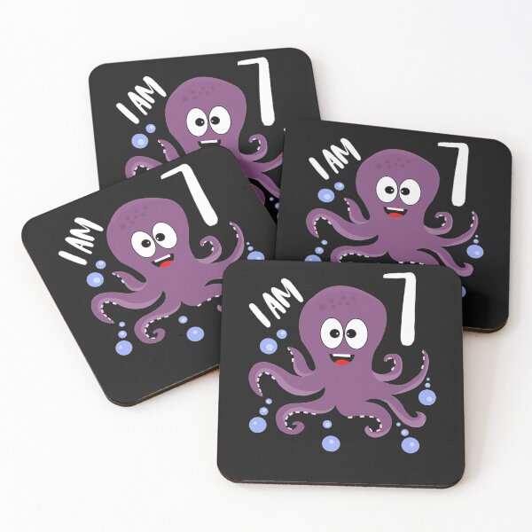 Item preview, Octopus Lover 7th Birthday Design I Am 7 Sea Creature designed and sold by ANABARRIOS.