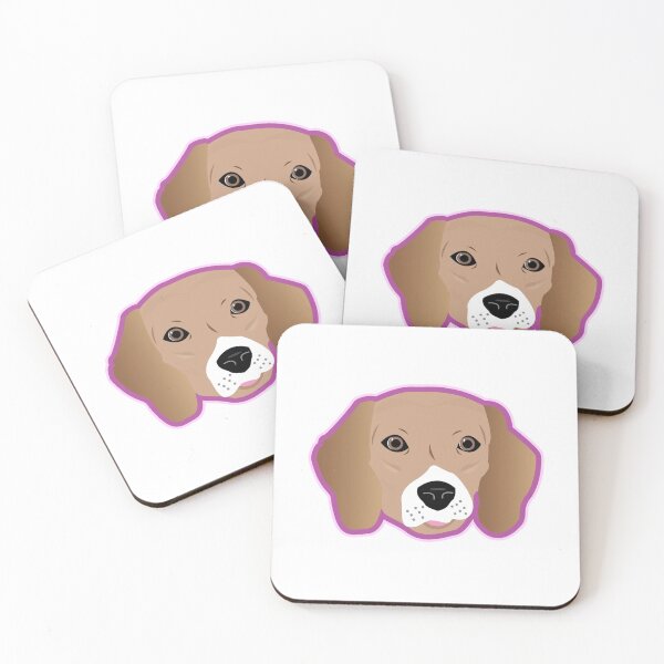 Item preview, Beagle Pink Outline designed and sold by habitualscroll.