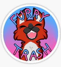 Furry Trash Sticker