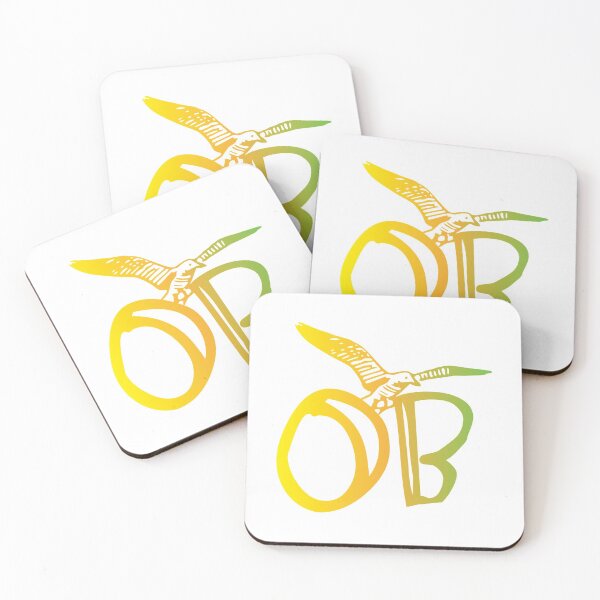 Artikelvorschau, Kopie von OB Ocean Beach Seagull - Gelb / Grün entworfen und verkauft von TheStickerBoss.