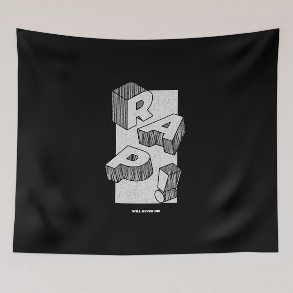 Item preview, Rap Will Never Die Design Music Hip Hop designed and sold by KeepItSimple089.