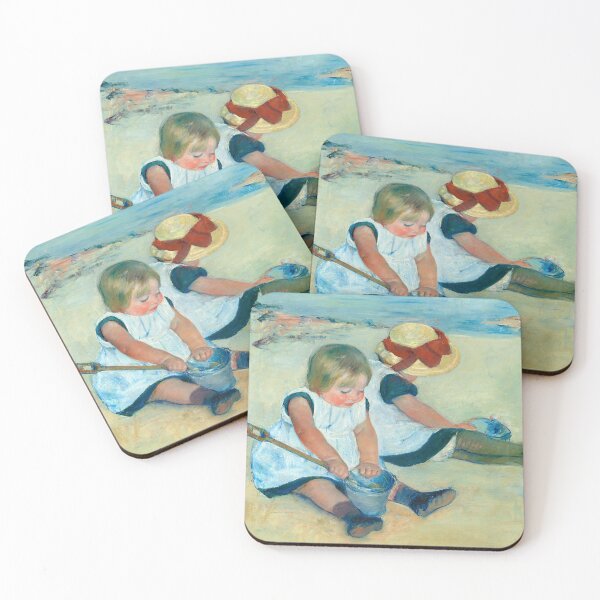 Item preview, Children Playing on the Beach designed and sold by BorneowithLove.