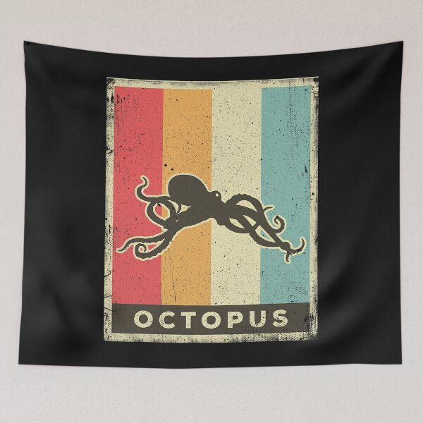 Item preview, Octopus Lover Vintage Retro Poster Animal designed and sold by ANABARRIOS.