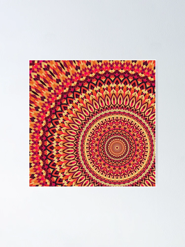 Thumbnail 1 of 3, Poster, Mandala 008 designed and sold by Mandala Of Life.