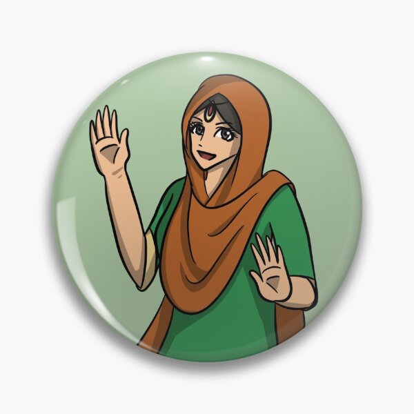 Item preview, Indian anime style punjabi lady dancing designed and sold by HeatherPhn.