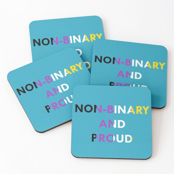 Item preview, Non-Binary and Proud - Flag Colors designed and sold by nonbinaryagenda.
