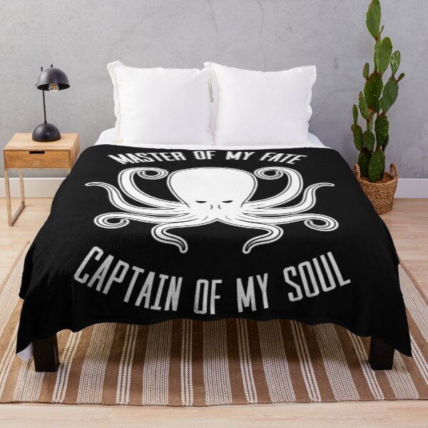 Item preview, Octopus Master of my Fate Captain of my Soul Inspirational designed and sold by ANABARRIOS.