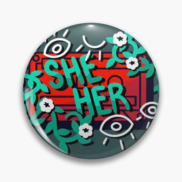 Item preview, Statement She Her - Red/Green designed and sold by rollingtape.