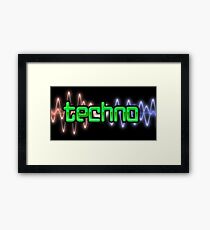 Techno Wave Framed Print
