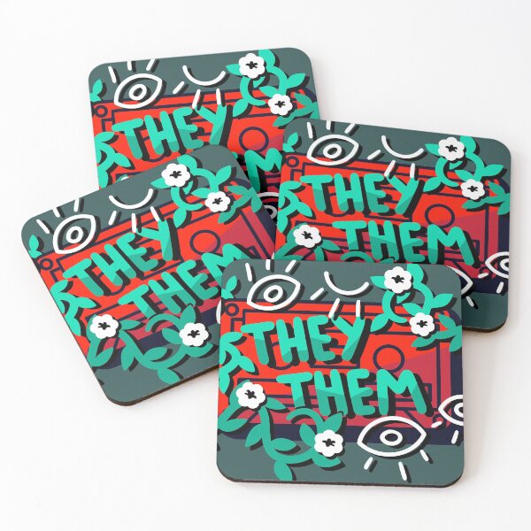 Item preview, Statement They Them - Red/Green designed and sold by rollingtape.