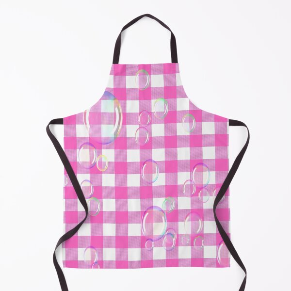 Item preview, Pink White Buffalo Plaid & Holographic Soap Bubbles designed and sold by Tamas Das.