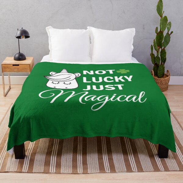 Item preview, Not Lucky Just Magical Funny Design Unicorn St Patrick's Day T-Shirt designed and sold by DKKShop.