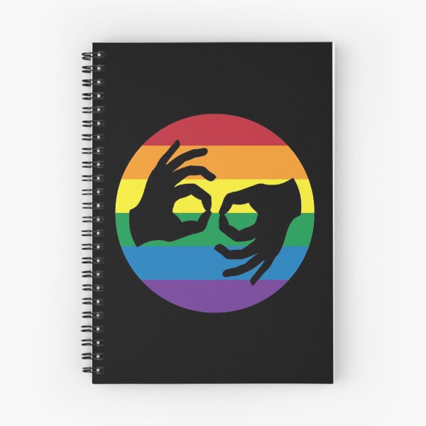 Item preview, ASL LGBTQ Rainbow American Sign Language Interpreter Symbol Hands designed and sold by ASLstyles.