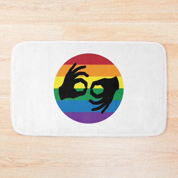 Item preview, ASL LGBTQ Rainbow American Sign Language Interpreter Symbol Hands designed and sold by ASLstyles.