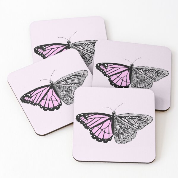 Item preview, Pink Monarch Butterfly designed and sold by ChloepArt.
