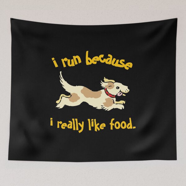 Item preview, cute puppy design. dog running for food designed and sold by doctors-apparel.
