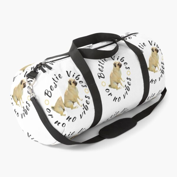 Item preview,  Bestie Vibes Or No Vibes On White With Pug designed and sold by IslandDrip.