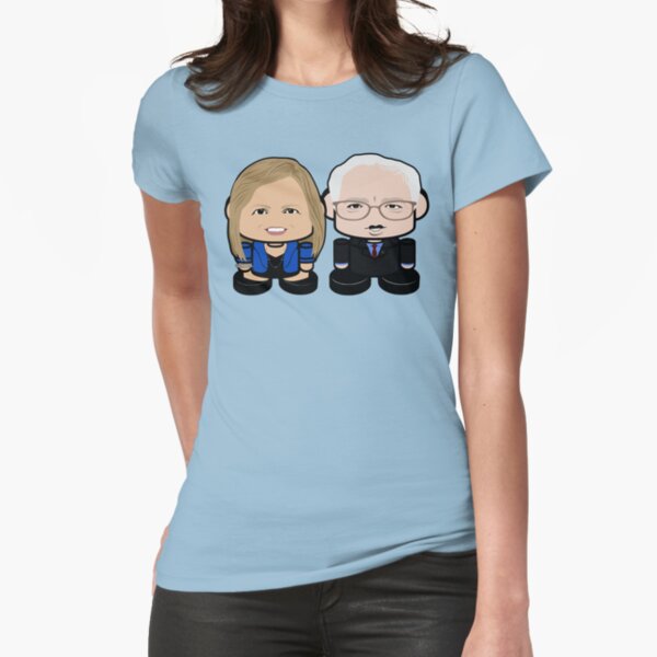 Mr. & Mrs. Bernie'bot: Greater Together Politico'bot Toy Robots Fitted T-Shirt