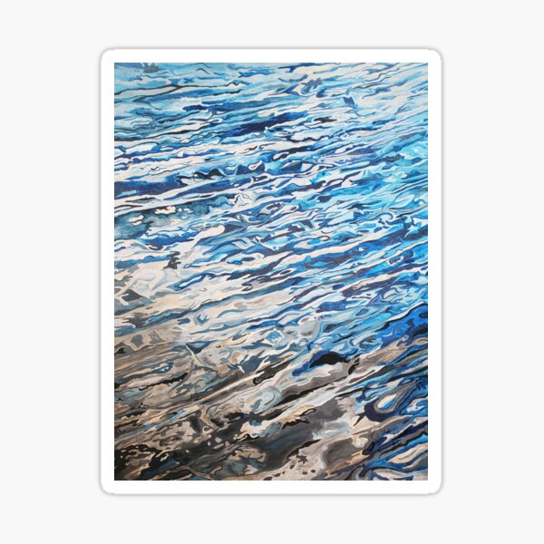 Blue Ripples Sticker