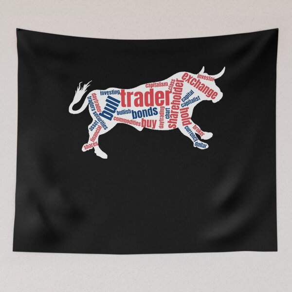 Item preview, Bull Market Stock Market Wordcloud designed and sold by NeXore.