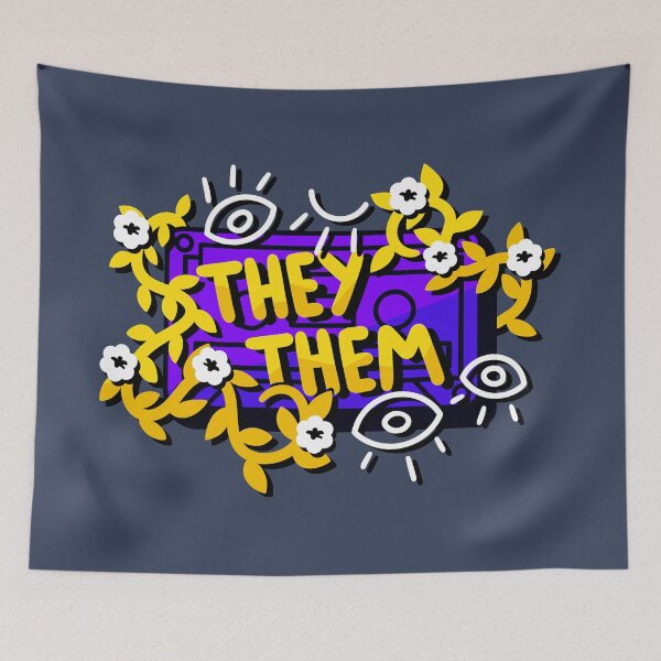 Item preview, They Them - Purple/Yellow designed and sold by rollingtape.