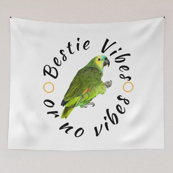 Item preview, Bestie Vibes Or No Vibes On White With Bird designed and sold by IslandDrip.