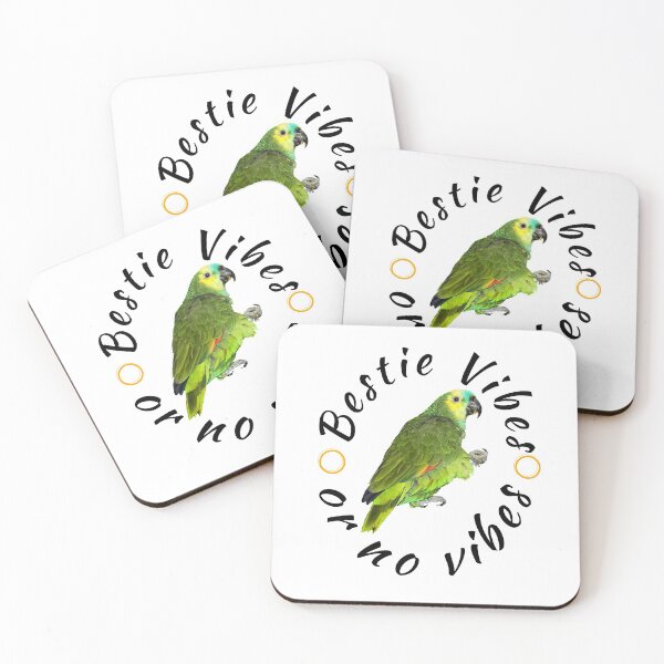Item preview, Bestie Vibes Or No Vibes On White With Bird designed and sold by IslandDrip.