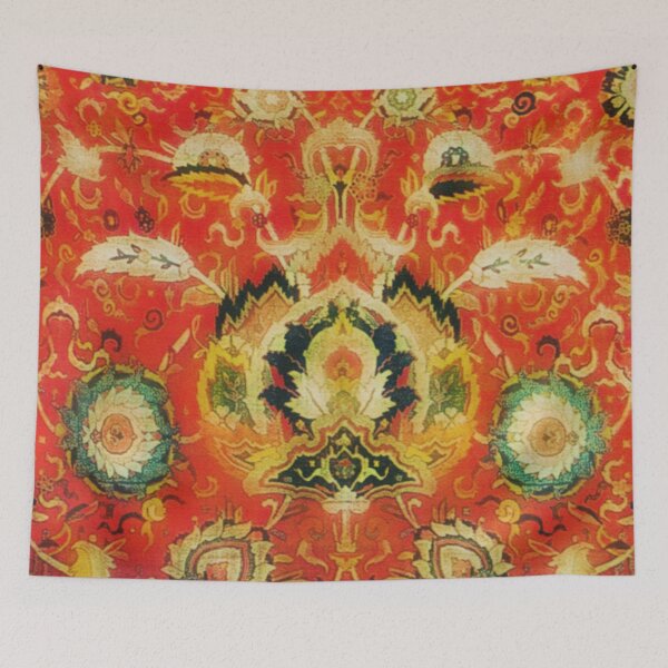 Item preview, Mashad Antique Persian Rug Print designed and sold by Vicky Brago-Mitchell®.