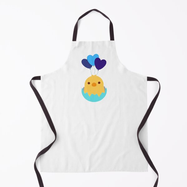 Item preview, Cute Hatching Chick with Blue Balloons designed and sold by Cluckin' Mad.