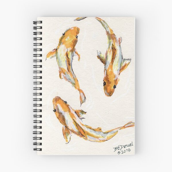 Item preview, Koi Mixed Media Painting designed and sold by BEDeuel.