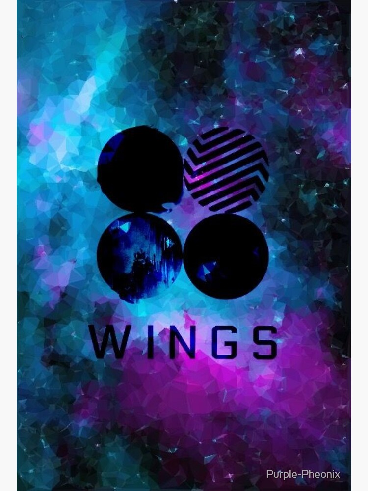 "BTS wings album cover" Poster for Sale by PurplePheonix Redbubble
