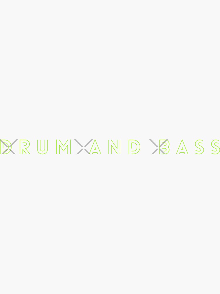 Drum And Bass Outline Sticker For Sale By Randommagic Redbubble 6278