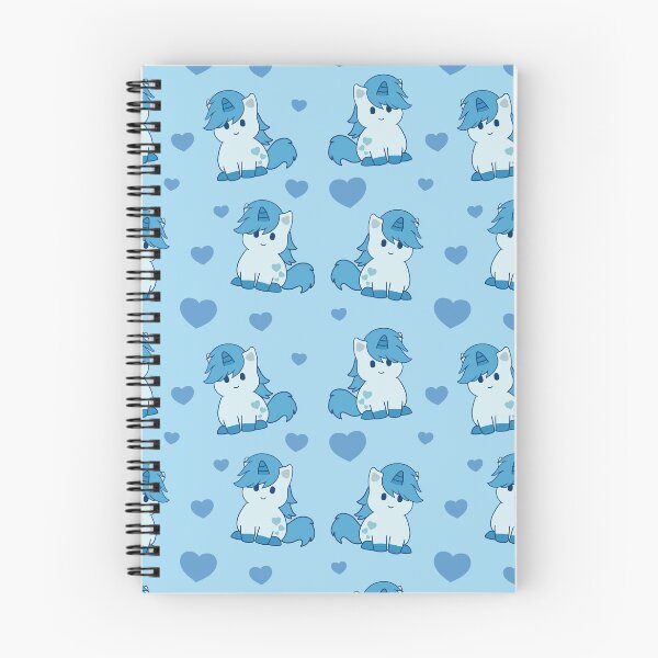 Item preview, Cute Blue Valentine Unicorn pattern designed and sold by BiscuitSnack.