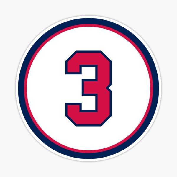 David Justice #23 Jersey Number Sticker for Sale by StickBall